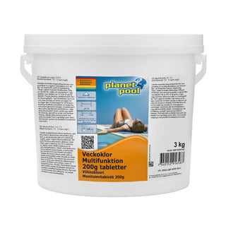 Planet Pool Veckoklor Multifunktion 20g Tablette | CleanNest