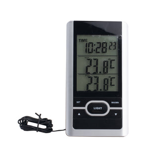 TERMOMETER DIGITAL INNE UTE KLOCKA - VIKING