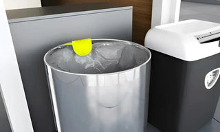 Stainless steel soptunna med grå liner och Airloop Citrus-Mango Doftklämma