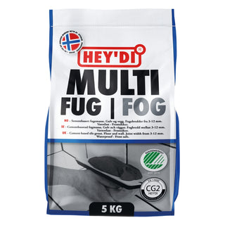 FOGMASSA MULTIFOG MANHATTAN GRÅ 5KG - HEYDI