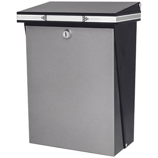 POSTLÅDA SL98 LÅSBAR SVART/GRÅ - BERGLUND