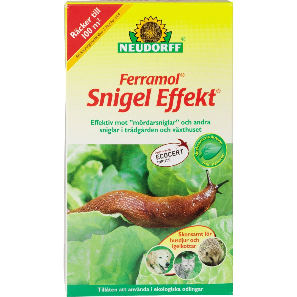 Neudorff Snigel Effekt 500g järnfosfat snigelmedel mördarsnigel trädgård ekologisk