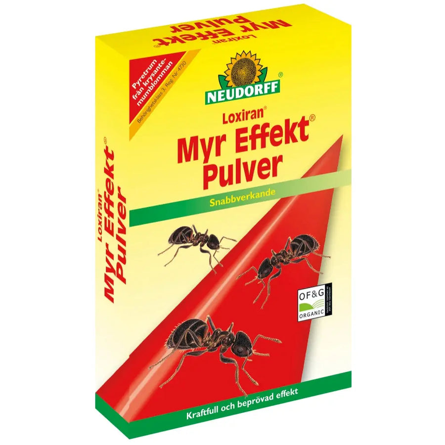 Neudorff Myr Effekt pulver 2.5kg stor förpackning stor tomt flera myrbon pyretrum