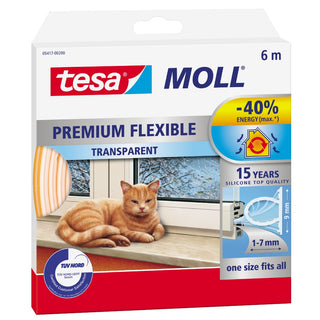 TÄTLIST SILIKON TRANSPARENT 6M TESA - TESA