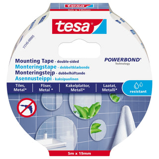 MONT.TEJP SPEGEL KAKEL 5,0MX19MM - TESA