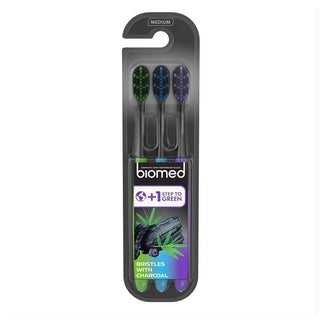 Biomed Charcoal tandborste Multipack