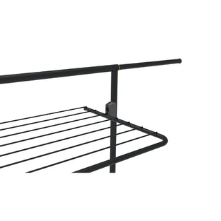Black metal flexibelt torkstativ Rörets Torkstativ Triple Plus Black med smarta funktioner