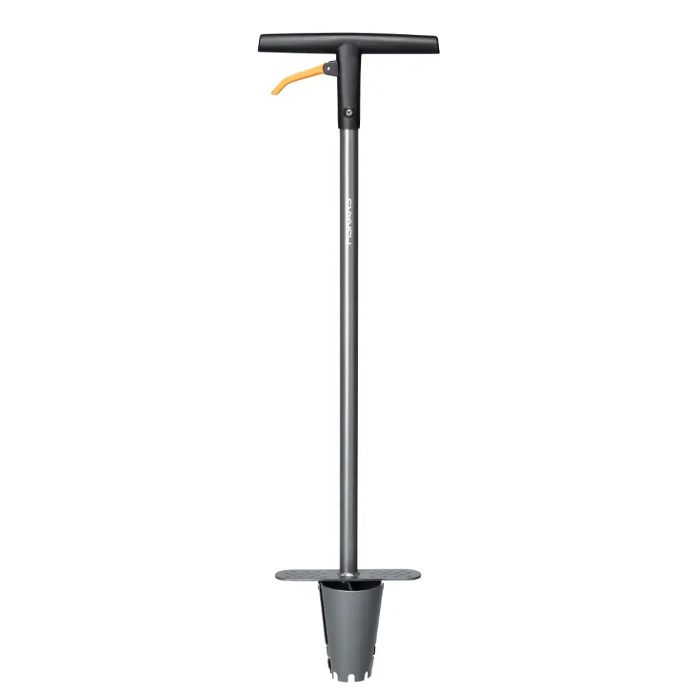 Fiskars löksättare Ergo långt skaft stående plantering tulpaner lökar ryggvänlig ergonomisk