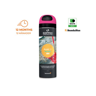 MARKERINGSFÄRG FLUO TP CERISE 500ML - SOPPEC