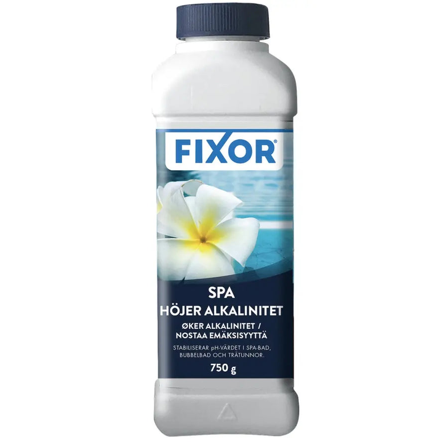 Fixor höjer alkalinitet spa pool 750g natriumbikarbonat buffert pH stabilitet