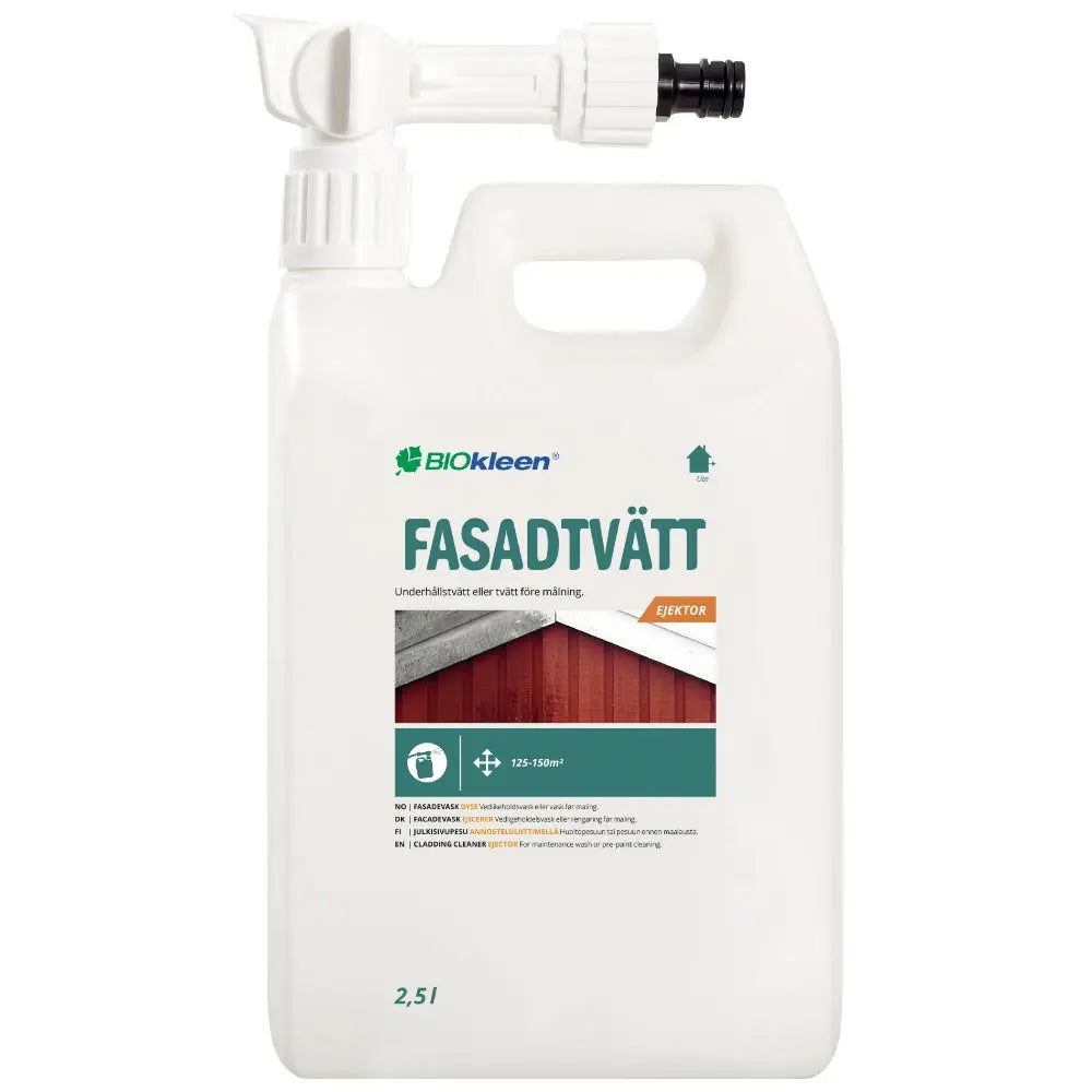 BIOkleen Fasadtvätt Ejektor 2.5L fasadtvätt alger mögel alla fasader