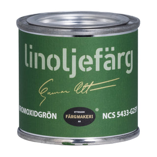 LINOLJEFÄRG KROMOXIDGRÖN 0,1L - OTTOSSON