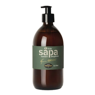 Färgmakeri Linoljesåpa Doft Ottosson ROSMARIN/BERGAMOTT 0,5L svart