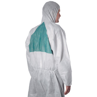 KORTTIDSOVERALL 4520 VIT/GRÖN XXL - 3M