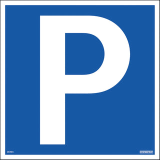 SKYLT PARKERING 310X310 AL - SYSTEMTEXT