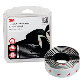 KARDBORREBAND SVART 25MMX1,25M 3M - 3M