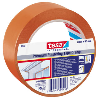 BYGGTEJP 50MM 33M ORANGE PVC - TESA