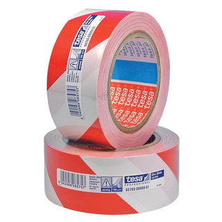 VARNINGSTEJP 50MM 33M RÖD/VIT  TESA - TESA