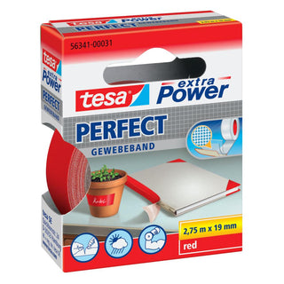 VÄVTEJP POWER 19MMX2,75M RÖD - TESA