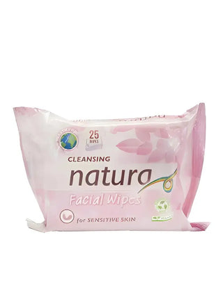 Natura Våtservett Ansikte Sensitive 25-Pack vitt