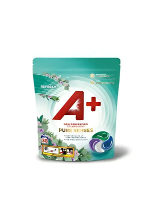 A+ Pure Senses Refresh Tvättkapslar - 30st