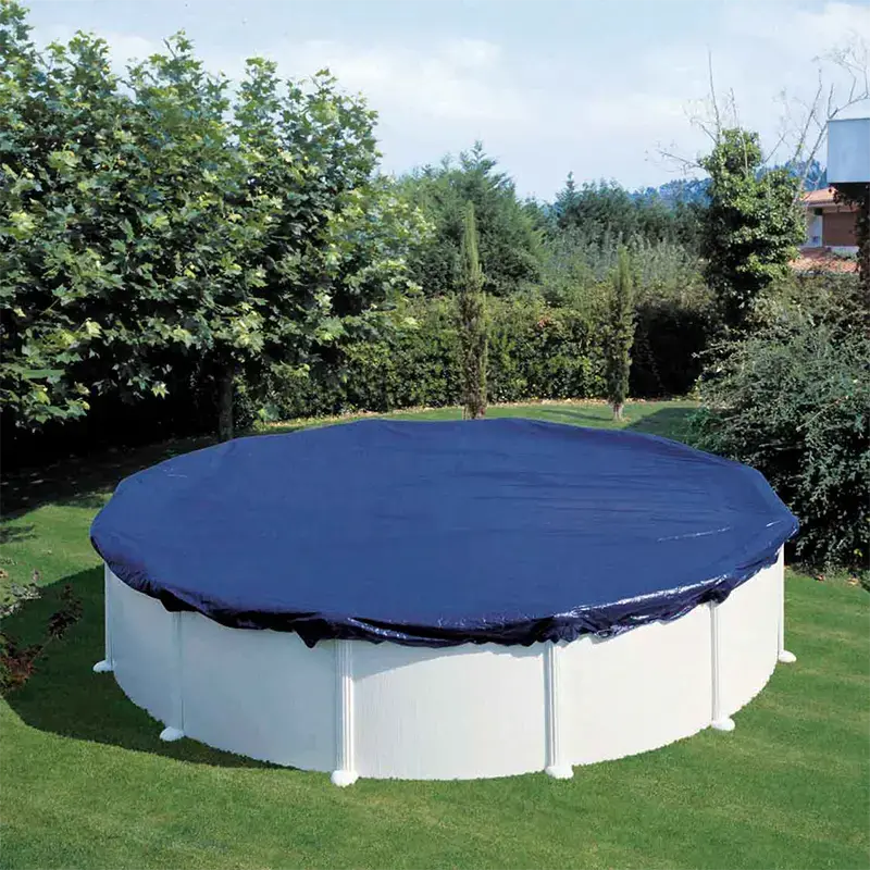 Planet Pool poolskydd åttaformad oval pool 7.3 x 3.75 meter överdrag skydd