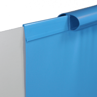 Poolliner Ø 300 H 120 cm, 0.3 mm tjock, överlapp, blå