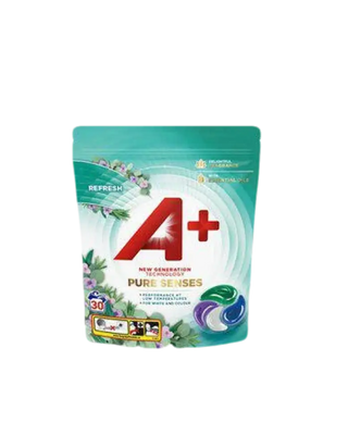 A+ Pure Senses Refresh Tvättkapslar - 30st - CleanNest