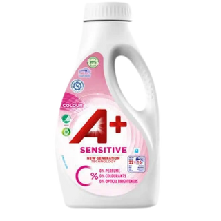 A+ Sensitive Colour Flytande Tvättmedel - 880ml - CleanNest