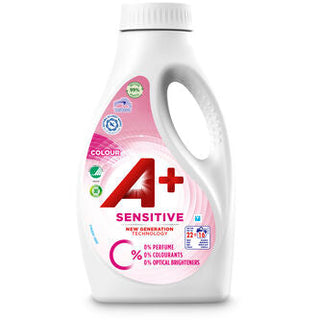 A+ Sensitive Colour Flytande Tvättmedel - 880ml - CleanNest