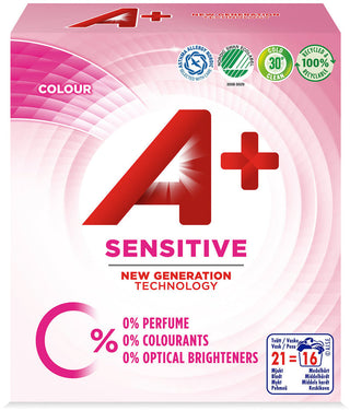 A+ Sensitive Colour Pulver Tvättmedel - 700 - CleanNest