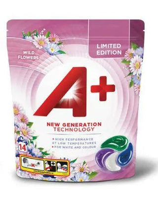 A+ + Tvättkpslr Wildflower - 14 St | CleanNest - A+ | CleanNest