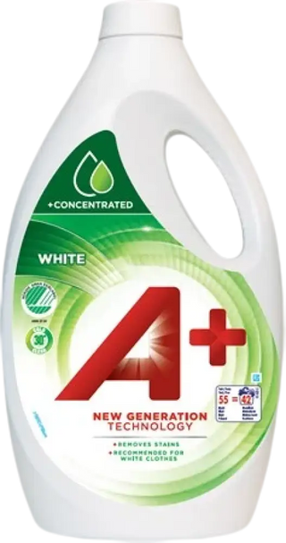 A+ Tvättmedel Flytande White - 2,2L - CleanNest