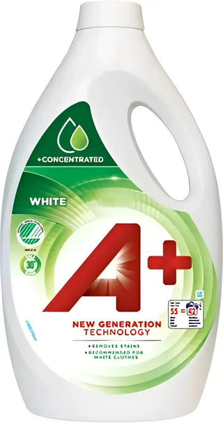 A+ Tvättmedel Flytande White - 2,2L vitt