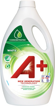 A+ Tvättmedel Flytande White - 2,2L - CleanNest