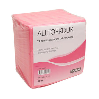 Alltorkduk Max Rosa 38x38cm - 50st - CleanNest