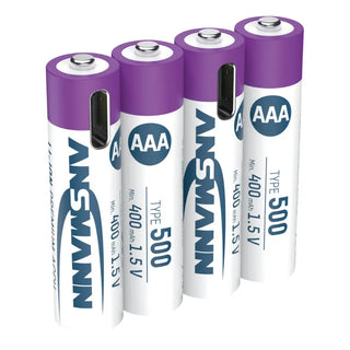 BATTERI LITHIUM AAA 4P LADDBART - ANSMANN