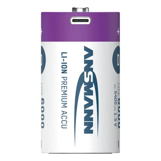 BATTERI LITHIUM D 2P LADDBART - ANSMANN