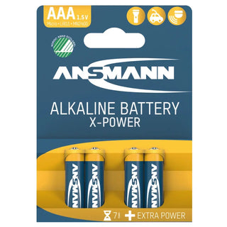 BATTERI X-POWER AAA/LR03 1,5V 4P - ANSMANN