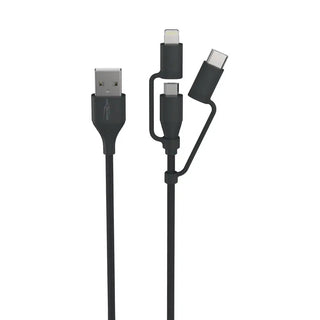 Ansmann Laddkabel 3 - i - 1 1,2m Svart | CleanNest - ANSMANN | CleanNest