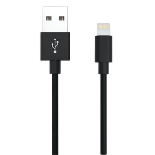 LADDKABEL USB A LIGHTNING 2M SVART - ANSMANN