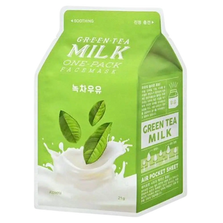 A'pieu Green Tea & Milk Ansiktsmask One-Pack - CleanNest