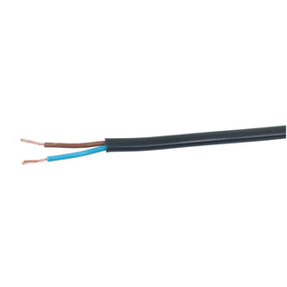 KABEL SKX 2X0.75 SVART   BOBIN=100M - BAREBO