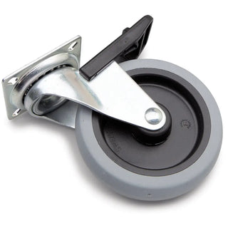 Länkhjul 100Mm Platta 60X60Mm Broms - BAREBO