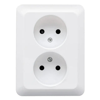 Barebo Vägguttag Inf 2v Ojord Sb Nya Basic | CleanNest - BAREBO | CleanNest