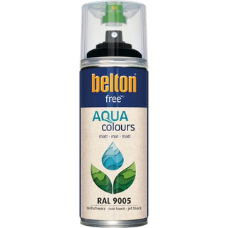 SPRAYFÄRG M SVART RAL9005 400ML - BELTON