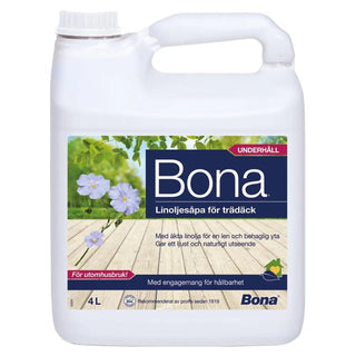 Bona LINOLJESÅPA FÖR TRÄDÄCK 4L - Bona | CleanNest