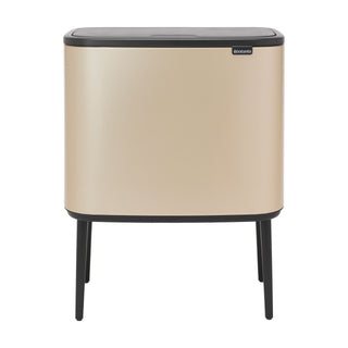 Brabanita Bo Touch Bin Med Ben Metallic Gold - 3x11 L - CleanNest