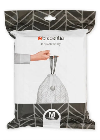 Brabantia Avfallspåse 60L Bo (M) Dispenserpack gyllene i rostfritt-stal