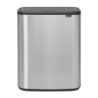 Brabantia Bo Touch Bin Mattborstat Stål Fingerprint Proof - 2x30L - CleanNest